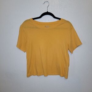 Athleta Women's Yellow T-Shirt. Medium